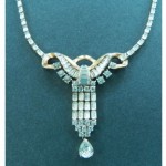 vintage mazer bros rhinestone necklace