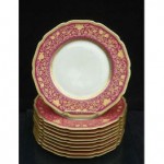 vintage set c m hutschenreuther mint dinner plates