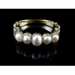 antique 18th century pearl ring