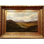 antique 19th century arthur perigal landscape oil painting