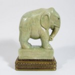 antique chinese carved soapstone elephant