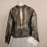 antique civil war era chantilly lace jacket