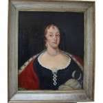 antique oil portrait