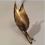 vintage 14k tiffany double leap pin