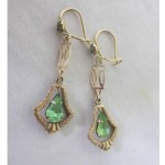 vintage 1920s paste dangle earrings