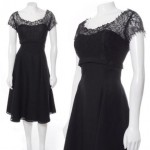 vintage 1950s little black dress