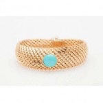 vintage 1950s tiffany 18k gold turquoise bracelet