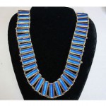 vintage 1960s bernard meldahl sterling enamel necklace