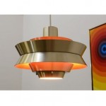 vintage 1960s carl thore hanging light fixture