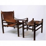 vintage 1960s leather safari chair