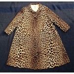 vintage 1960s originala leopard print coat