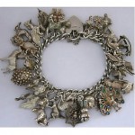vintage 1960s silver animal charm bracelet
