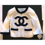 vintage 1980s nwt chanel terry cloth jacket