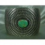 vintage 1990s sterling turquoise bracelet