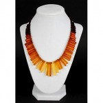 vintage baltic amber ombre necklace