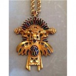 vintage castlecliff aztec necklace