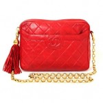 vintage chanel quilted leather handbag