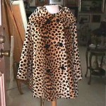 vintage faux leopard coat