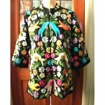vintage floral embroidery jacket