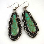 vintage marilyn deacon navajo sterling royston turquoise earrings