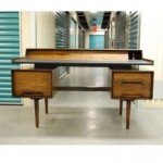 vintage mid-century milo baughman perspective floating desk for drexel