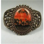 vintage navajo petrified wood bracelet