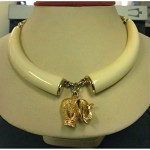 vintage nettie rosenstein elephant necklace