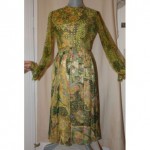 vintage oscar de la renta silk evening gown