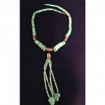 vintage turquoise double jacla necklace