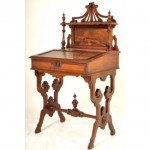 antique 1870s american victorian walnut secretary desk