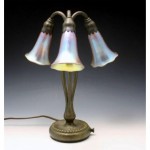 antique 1910s tiffany lamp