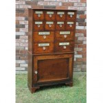 antique 19th century apothecary chest of drawers