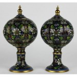antique chinese cloisonne urns