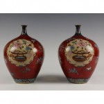 antique japanese cloisonne vases
