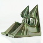 vintage 1930s max le verrier bookends