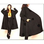 vintage 1940s lilli ann velvet polka dot coat