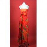 vintage 1950s silk chiffon evening gown
