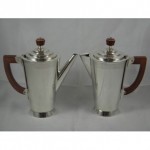 vintage 1952 mappin & webb silver cafe o lait pots