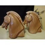 vintage 1954 rookwood pottery bookends