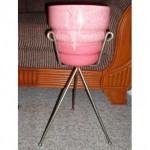 vintage 1960s haeger tripod potter planter