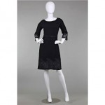 vintage 1960s harvey berin wool lace dress