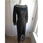 vintage 1960s sequin evening dress