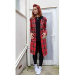 vintage 1990s tartan jacket coat