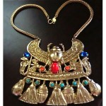 vintage accessocraft egyptian revival necklace