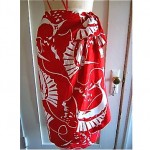vintage alfred shaheen swordfish print skirt