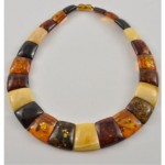 vintage amber bead necklace