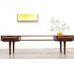 vintage arne vodder teak coffee table