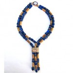 vintage chinese lapis lazuli necklace