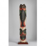 vintage early northwest coast totem pole model