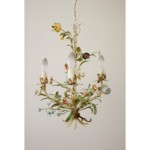 vintage french tole chandelier